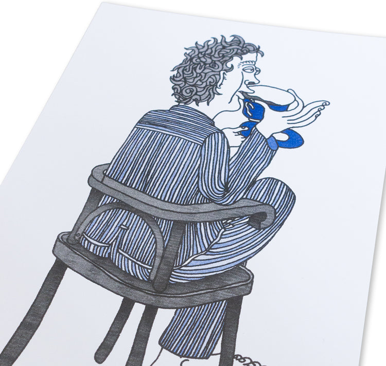 Dario Forlin - Plakat "Teetrinker"