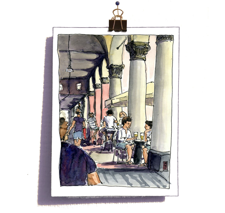 Elias Nell - Carte postale "Bologne"