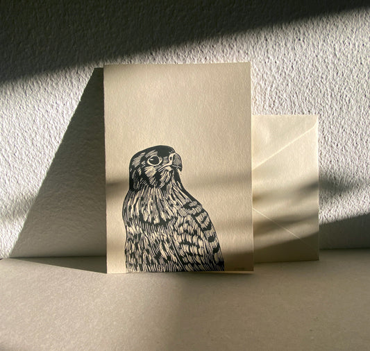 GINNY - Carta "Linocut - Gheppio"