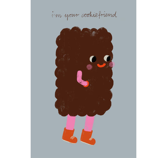 Framboise und Ketchup - Postkarte "Cookiefriend"