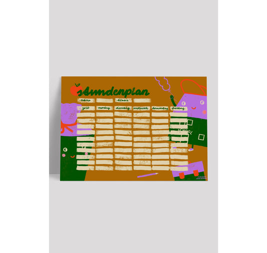 Framboise und Ketchup - Stundenplan (Braun)