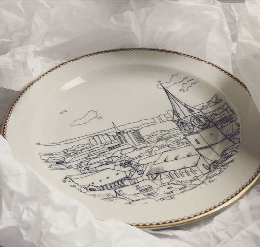 Carla Opetnik - Keramikteller "Geliebtes Zürich 2"