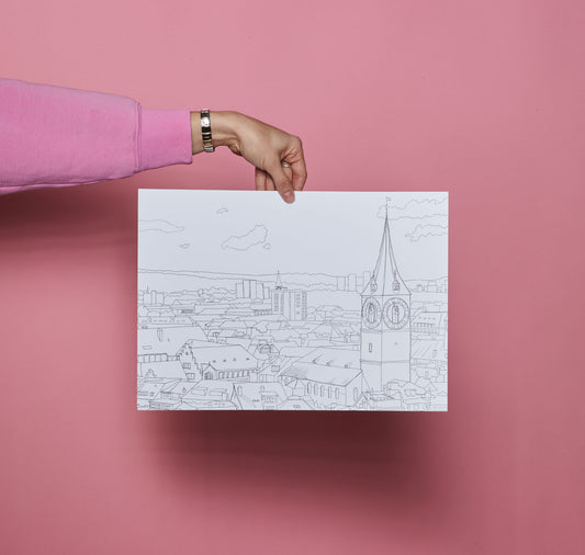 Carla Opetnik - Plakat "Geliebtes Zürich 2"