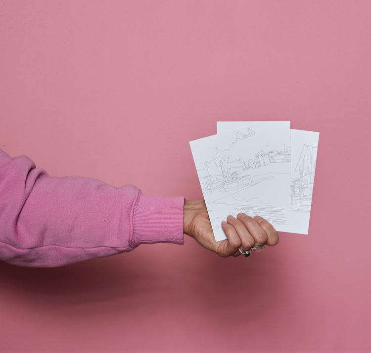 Carla Opetnik - Postkartenset "Geliebtes Zürich 2"