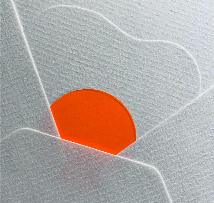 GINNY - Carta doppia unica in rilievo "Uovo fritto"