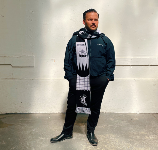Giny Rocket - Schal "Black & White"