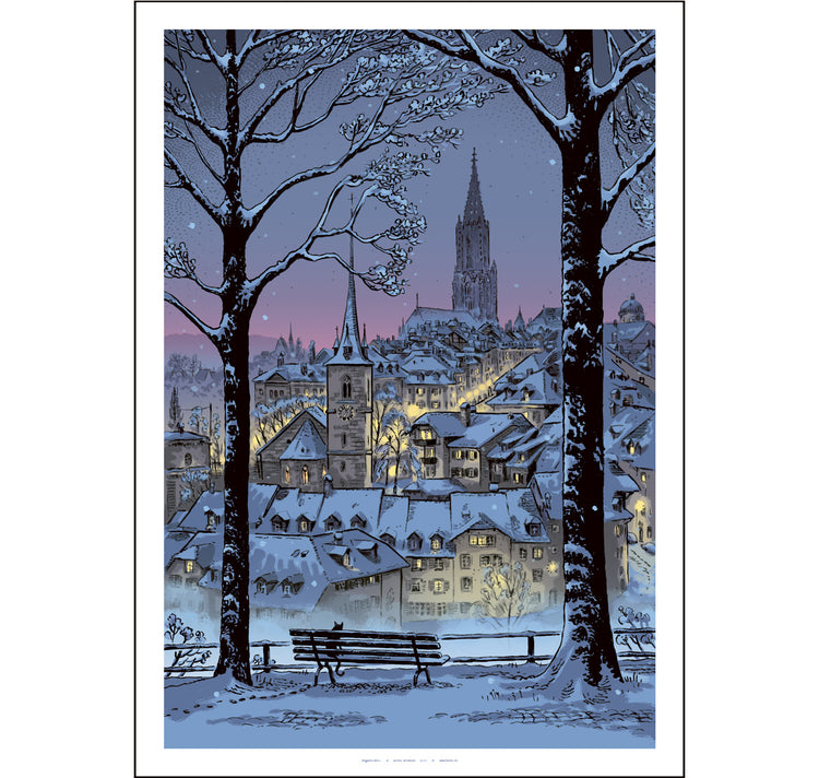 Benjamin Güdel - Plakat "Bern, Aargauerstalden"