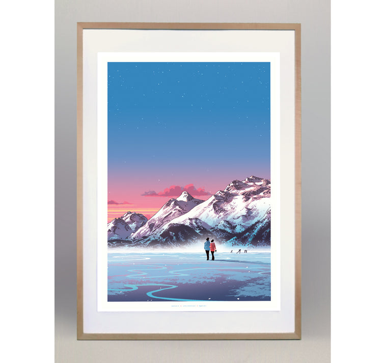 Benjamin Güdel - Plakat "Engadin - Silsersee"