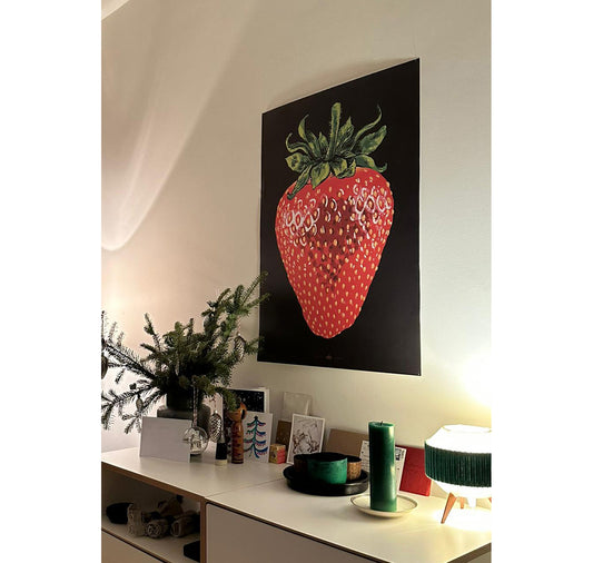 Benjamin Güdel - Affiche « Fraise »
