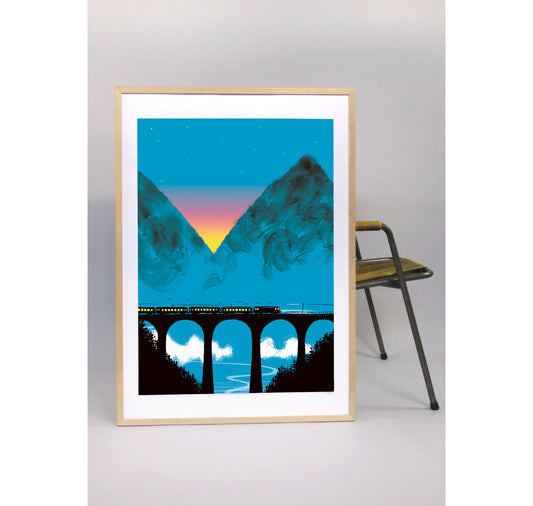 Benjamin Güdel - Affiche « Night Express »