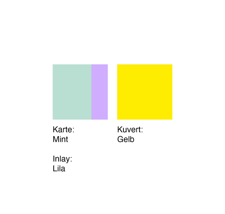 GINNY - Biglietto in rilievo "Ti amo così tanto" (Giallo menta)