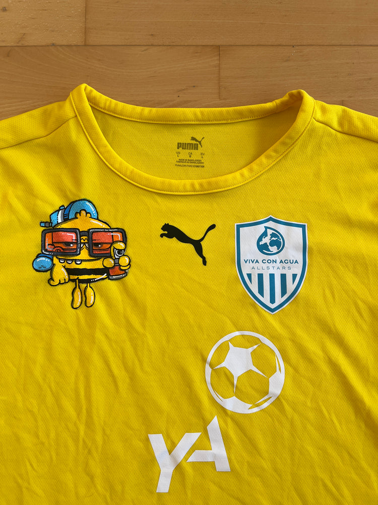 Maglie da calcio Brainfart x Viva con Agua "Bee": ognuna unica (NON LAVABILE!)