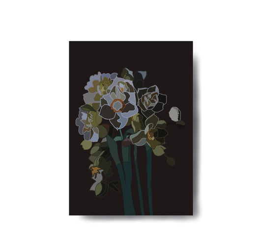 Karin Lena Schmid - Postkarte "Narzissen"