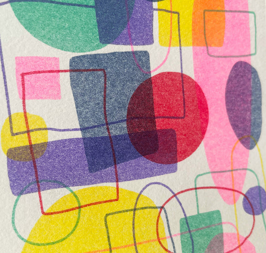 Aline Meier - Riso Postkarte A6 2er Set "WILD TRIP"