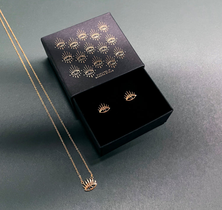 Sandra Staub x Evelyne-M - Ohrstecker Mini "Auge" (gold)