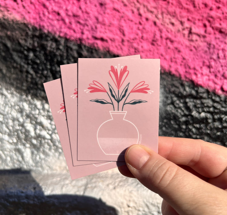 Sandra Staub - Sticker "Blumenvase"