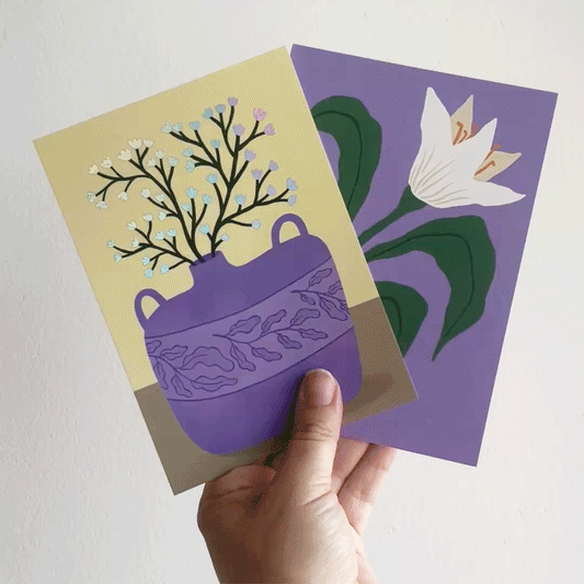 Jolanda Epprecht - Postkartenset „Lila“