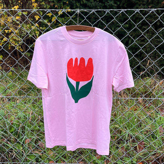 Jolanda Epprecht - T-Shirt „Tulpe“ (Cotton Pink)