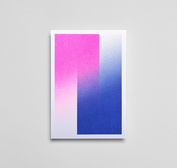 Julia Jenny - Postkarte "Verlauf Pink/Blau"