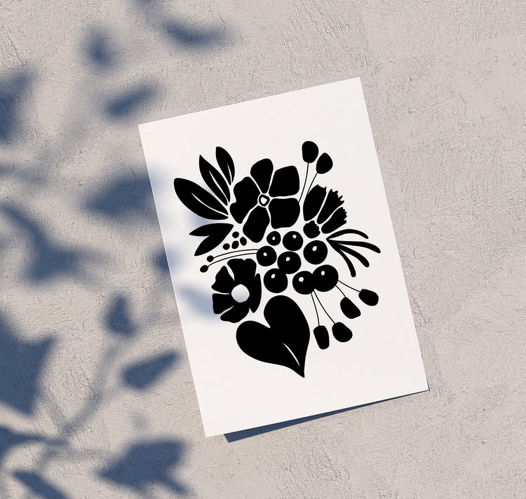 Julia Jenny - Karte "Bouquet Trauer"