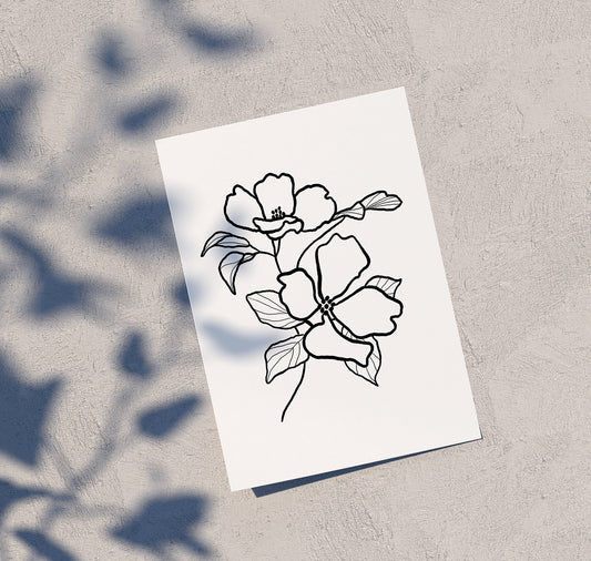 Julia Jenny - Karte "Magnolie Trauer"