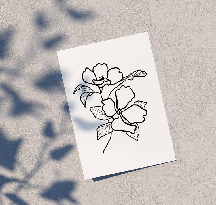 Julia Jenny - Karte "Magnolie Trauer"