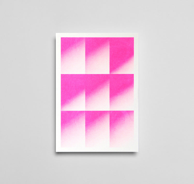 Julia Jenny - Karte "Raster 9" (pink)