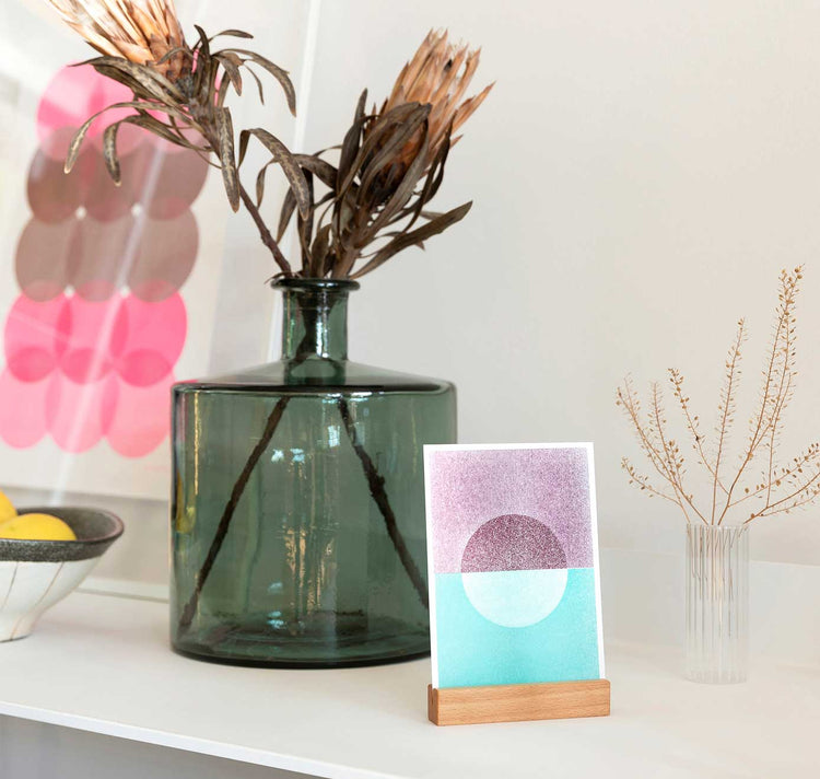 Julia Jenny - Karte "Sonnenuntergang Mint"