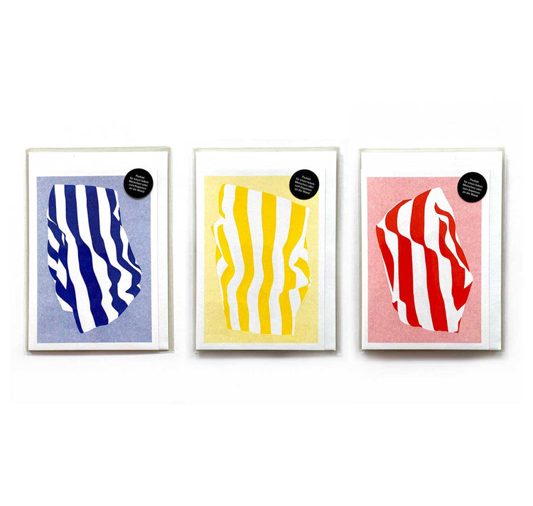 Julia Jenny - Karte "Streifen Blau"