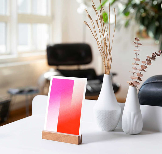 Julia Jenny - Karte "Verlauf Pink/Rot"