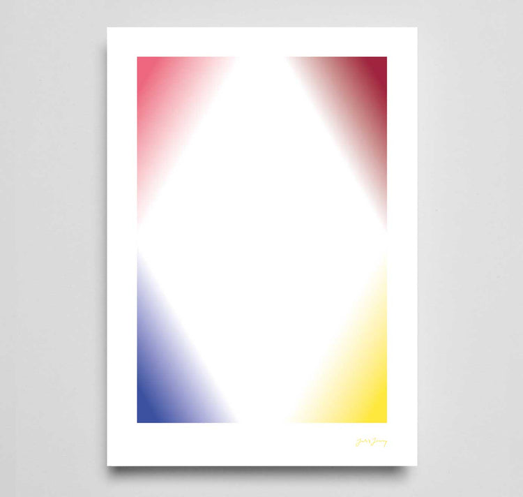 Julia Jenny - Plakat "Ecken mit Gelb"