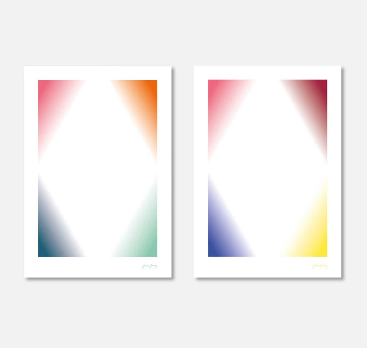 Julia Jenny - Plakat "Ecken mit Gelb"