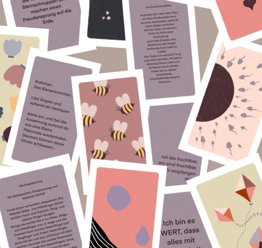 Karin Lena Schmid - 40 Affirmationskarten "Vorfreude, Begleitkarten für deinen Kinderwunsch"