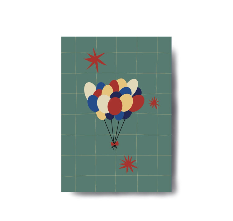 Karin Lena Schmid - Postkarte "Ballonstrauss"