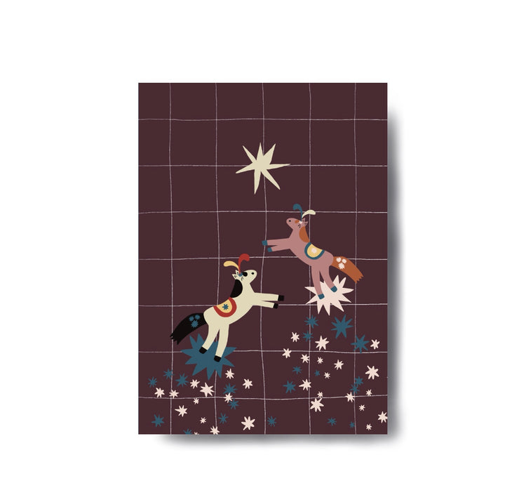 Karin Lena Schmid - Postkarte "Sternenponys"