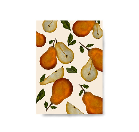 Karin Lena Schmid - Postkarte "Birne"