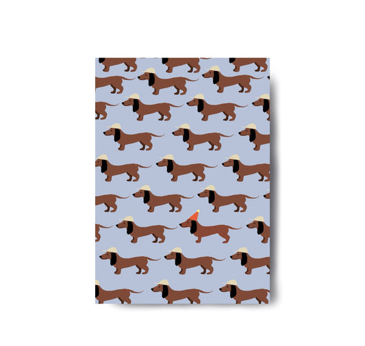 Karin Lena Schmid - Postkarte "Dackelgang"