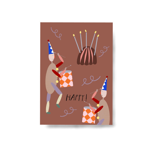 Karin Lena Schmid - Postkarte "Happy"