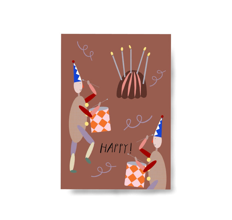 Karin Lena Schmid - Postkarte "Happy"