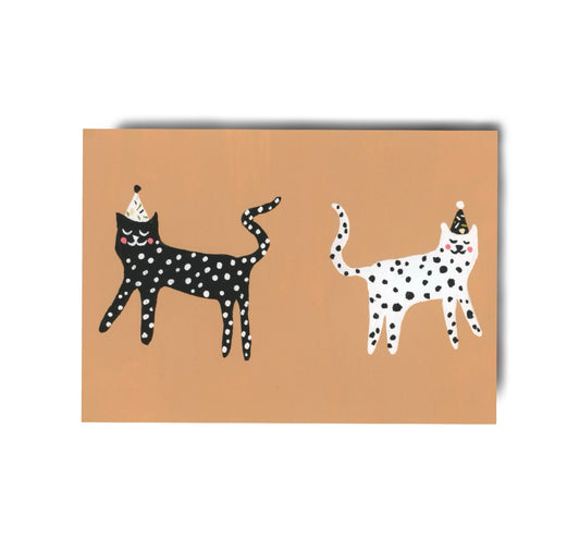 Karin Lena Schmid - Cartolina "Gatti in festa"