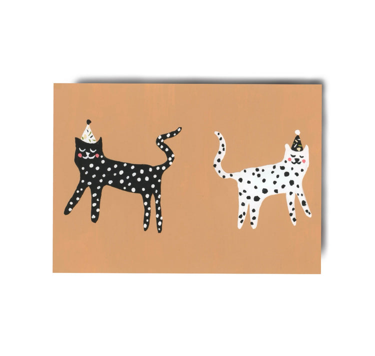 Karin Lena Schmid - Postkarte "Party Katzen"