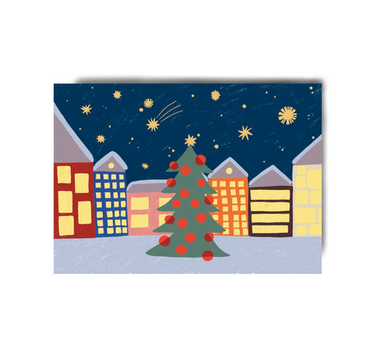 Karin Lena Schmid - Postkarte "Weihnachtsstadt"