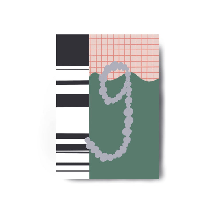 Karin Lena Schmid - Cartolina "Mi sono guarita così tanto che ho ricominciato ad apprezzare il rosa"