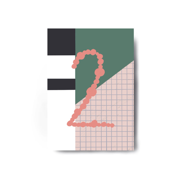 Karin Lena Schmid - Cartolina "Mi sono guarita così tanto che ho ricominciato ad apprezzare il rosa"