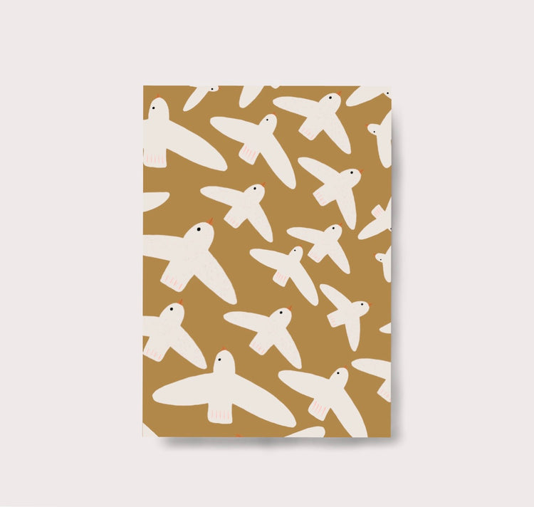 Karin Lena Schmid - Postkarte "Weisse Vögel"