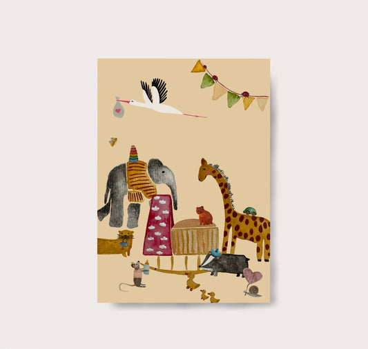 Karin Lena Schmid - Postkarte "Wiegenfest"