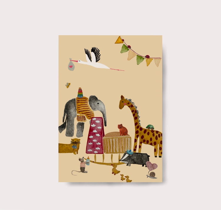 Karin Lena Schmid - Postkarte "Wiegenfest"