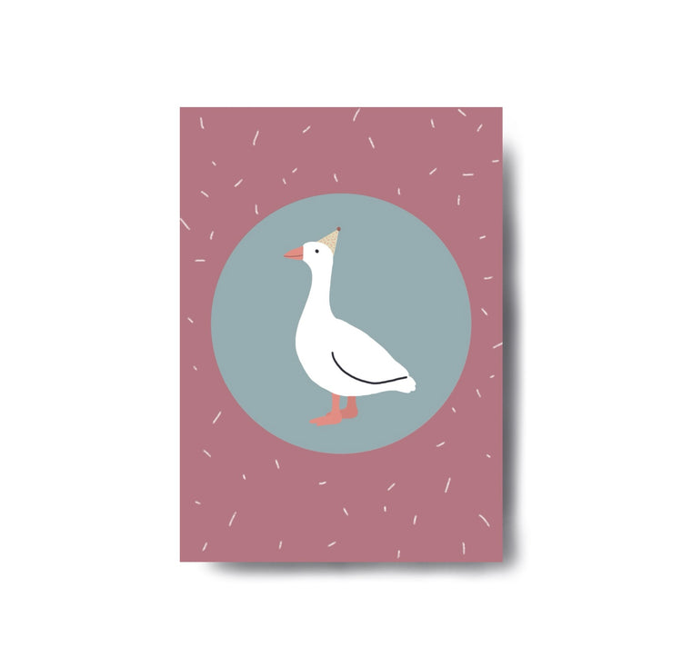 Karin Lena Schmid - Postkarte "Gans"