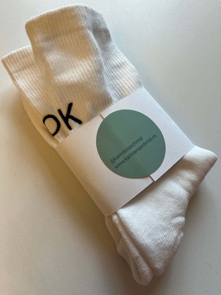 Karin Lena Schmid - Sportsocken "OK - KO"