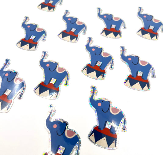 Karin Lena Schmid - Sticker "Elefant auf Podest"